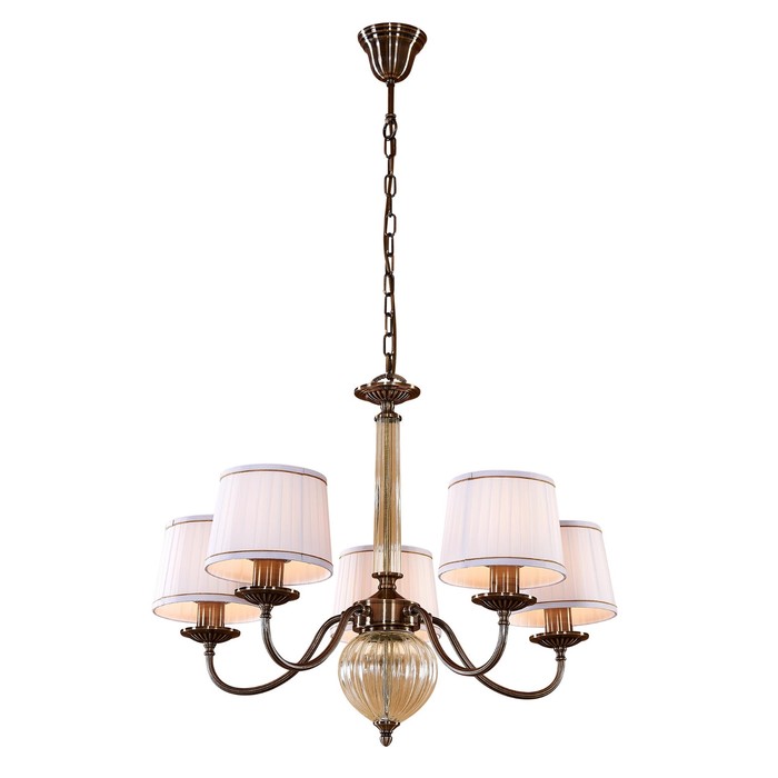 Люстра "Ланселот" 5x75Вт E27 бронза 40x60x21см