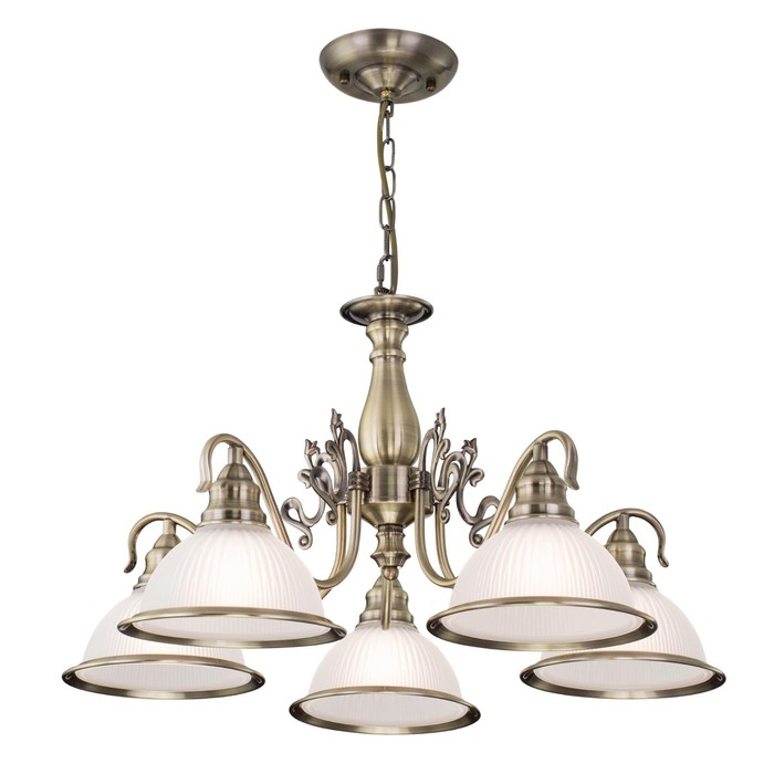 Люстра "Боргези" 5x75Вт E27 бронза 33x30x22см