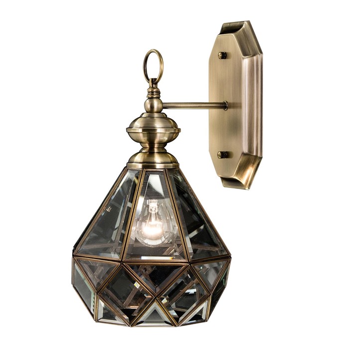 Бра "Идальго" 1x75Вт E27 бронза 27x26,5x34см