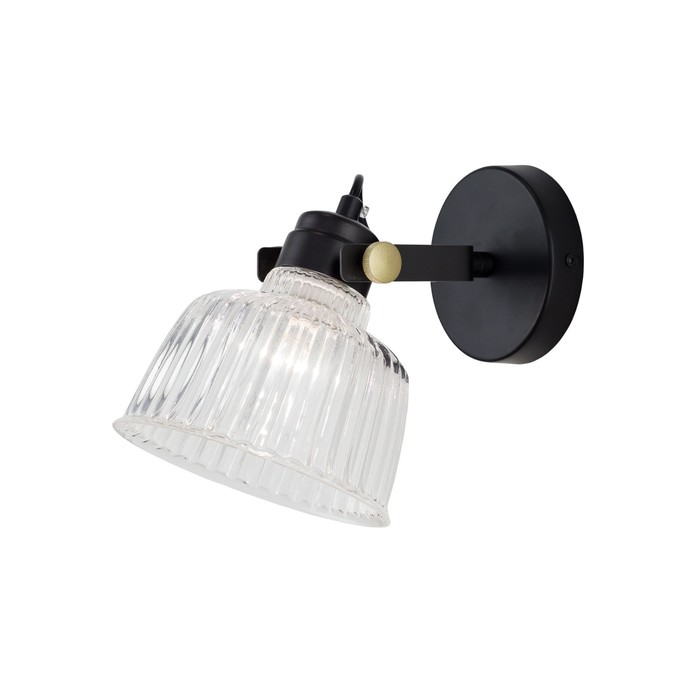 Бра "Рига" 1x60Вт E14 черный 26x21,5x21,5см