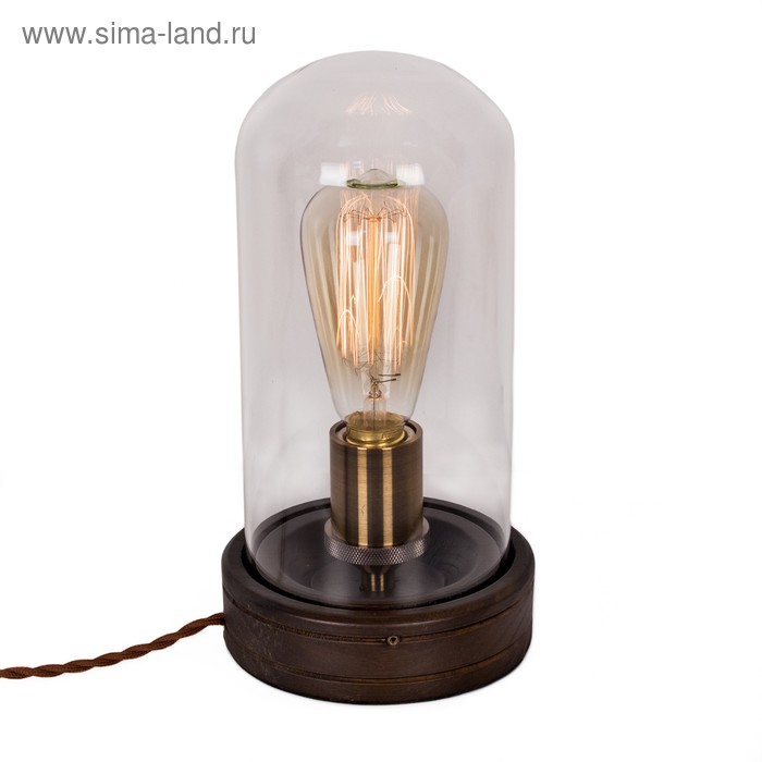 Настольная лампа «Спенсер», 1x100Вт E27, бронза 18x34x19 см