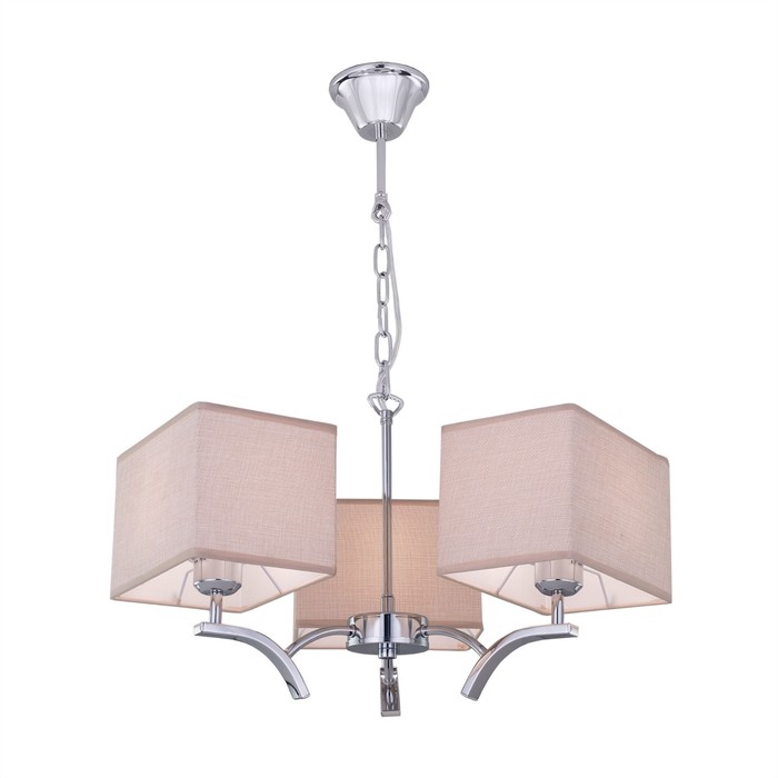 Люстра "Эдисон" 3x75Вт E27 хром 39x36,5x18см