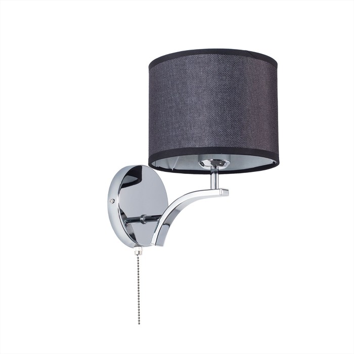 Бра "Эдисон" 1x75Вт E27 хром 14x16x23см