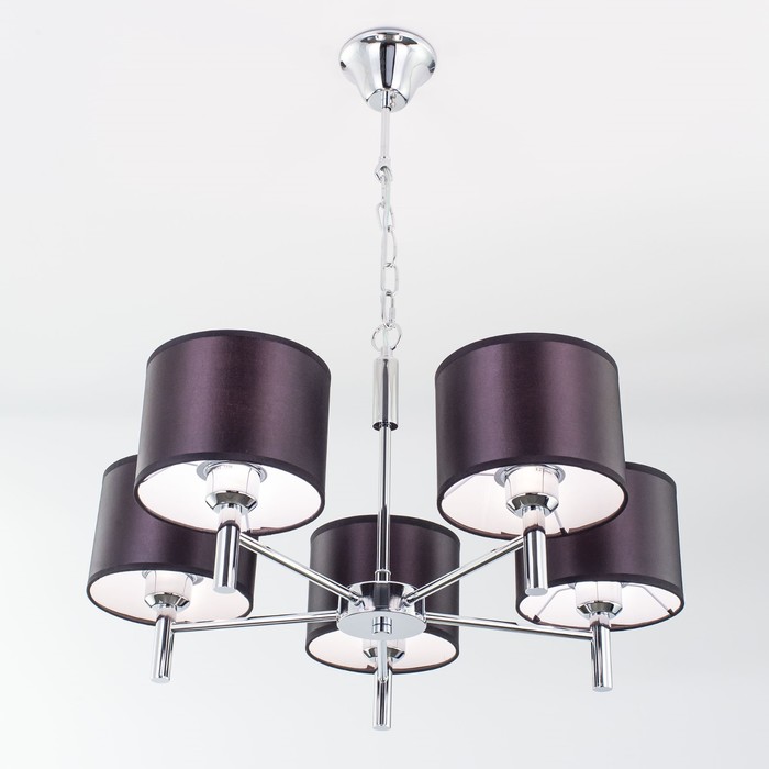 Люстра "Эвора" 5x75Вт Е27 черная 50x50x150см