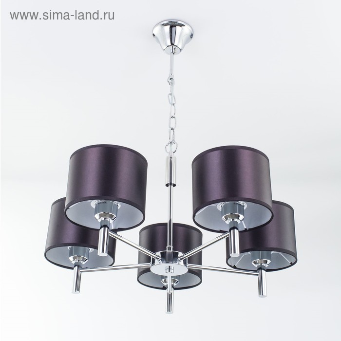 

Люстра «Эвора» 5x75Вт Е27 черная 50x50x150см