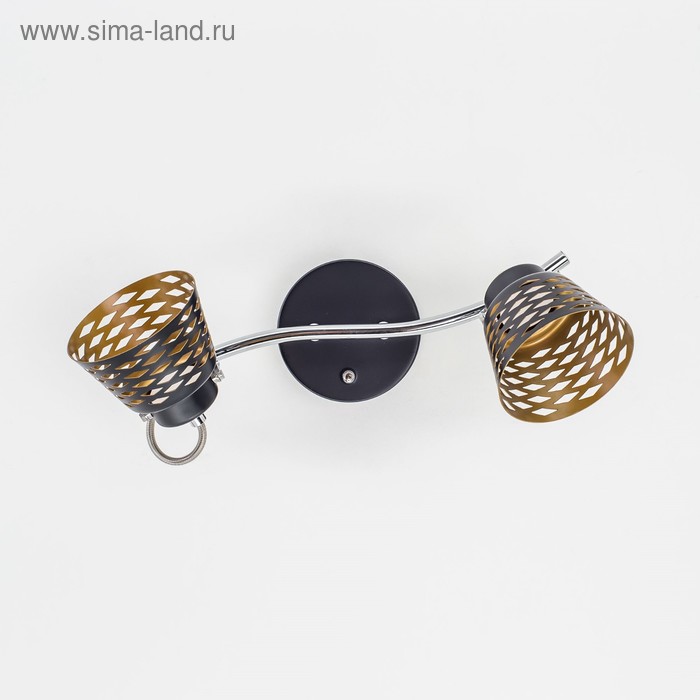 

Светильник «Ронда», 2x5Вт LED чёрный 36x22x13 см