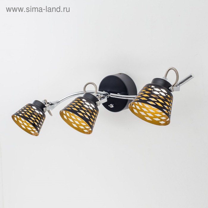 

Светильник «Ронда» 3x5Вт LED чёрный 57x22x13см