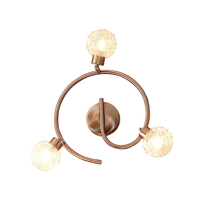 Светильник "Соната" 3x40Вт G9 никель 31x15x31см