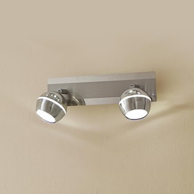 

Светильник "Виндзор" 2x5Вт LED никель 32x14x10см