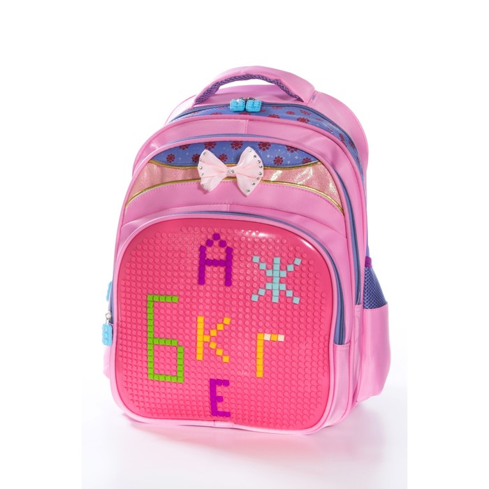 Рюкзак, размер 31х19 см, K07R162801 розовый, голубой