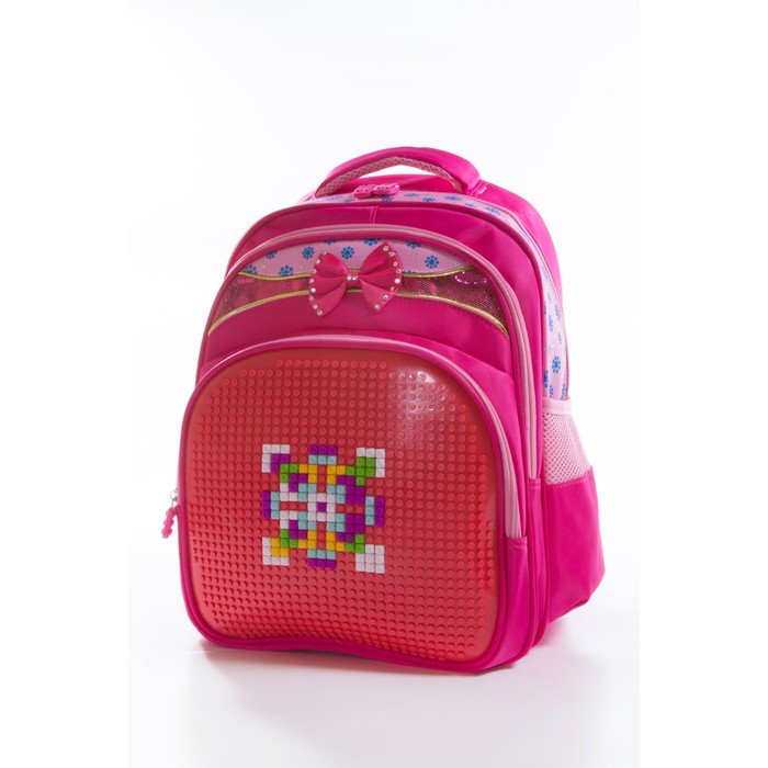 Рюкзак, размер 31х19 см, K07R162802 красный, розовый