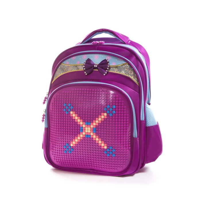 Рюкзак, размер 31х19 см, K07R162810 фиолетовый, голубой