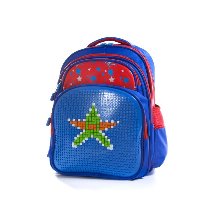 Рюкзак, размер 31х19 см, K07R166804 синий, красный