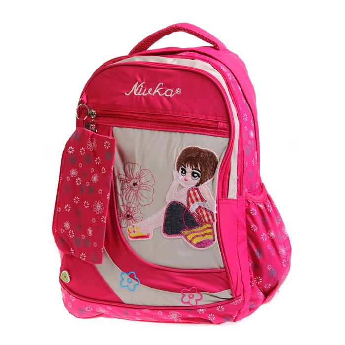 Рюкзак, размер 31,5х14 см, K05RN170 бежевый, розовый