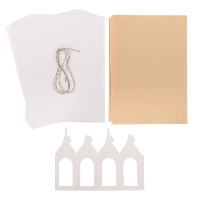 Набор для декора окон «Снежный лес», 21 × 29,7 см