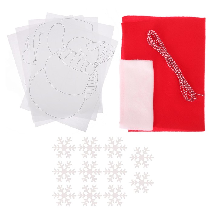 Набор для декора окон «Весёлые снеговики», 21 × 29,7 см