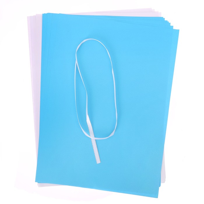 Бумажные украшения на ёлочку «Снежный вечер», набор для декора, 21 × 29,7 см