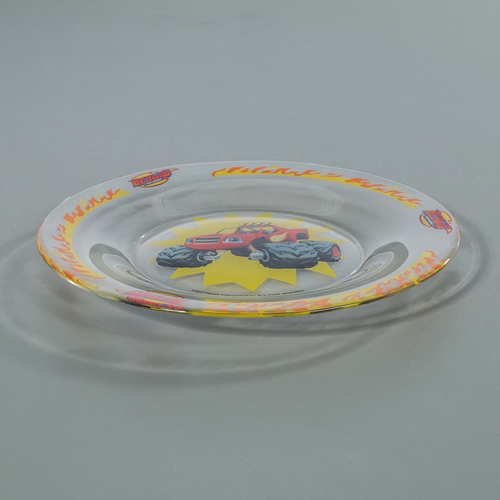 Тарелка 19,5 см "Вспыш и чудо-машинки. Вспыш - Скорость"