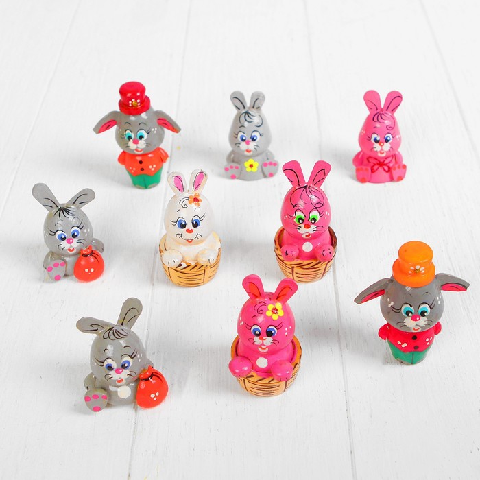 Магнит "Зайцы", МИКС