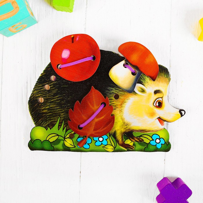 Шнуровка "Ёжик с поклажей"