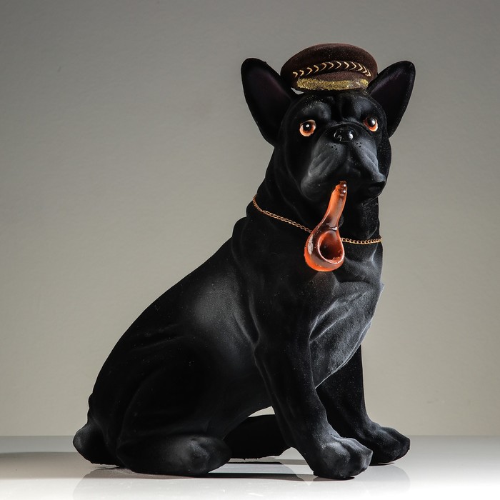 Копилка "Собака детектив" флок черный