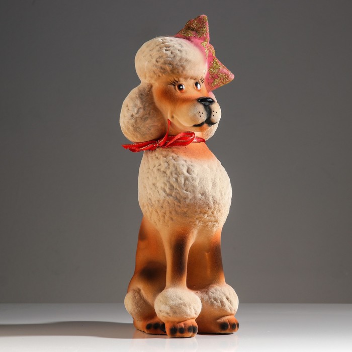 Копилка "Собака Пудель", флок