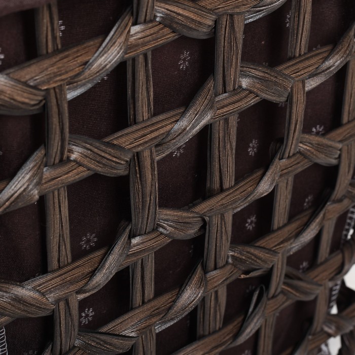 Корзина для белья плетеная прямоугольная 38х30х48 см