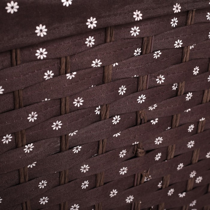 Корзина для белья плетеная прямоугольная 38х30х48 см