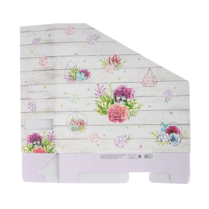 Органайзер для скрап бумаги «Суккуленты», 31 х 31 х 9,5 см