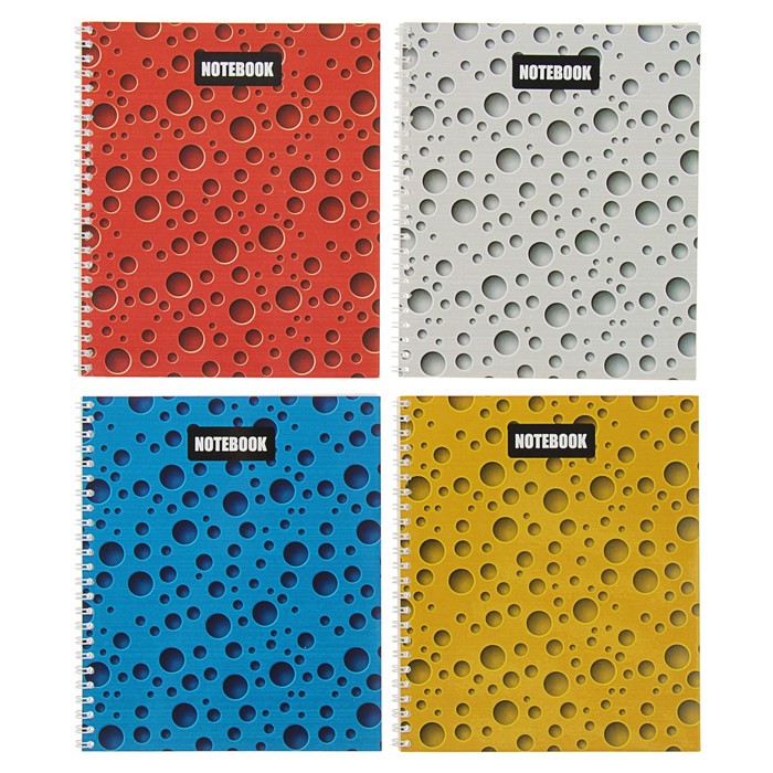 Тетрадь 48 листов клетка на гребне "Перфорация", мелованный картон, выборочный лак, микс