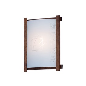 

Светильник "Рейзор" 1x100Вт E27 венге 30x25x9см