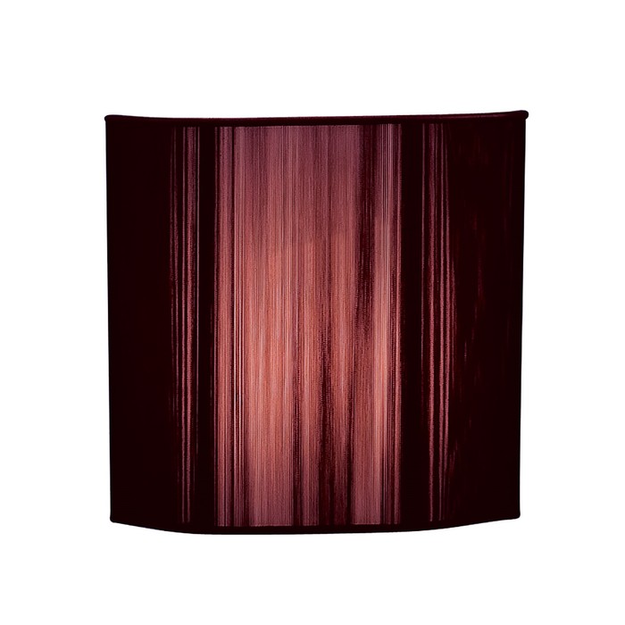 Бра "Дина" 1x60Вт E14 бордовый 27x12x25см