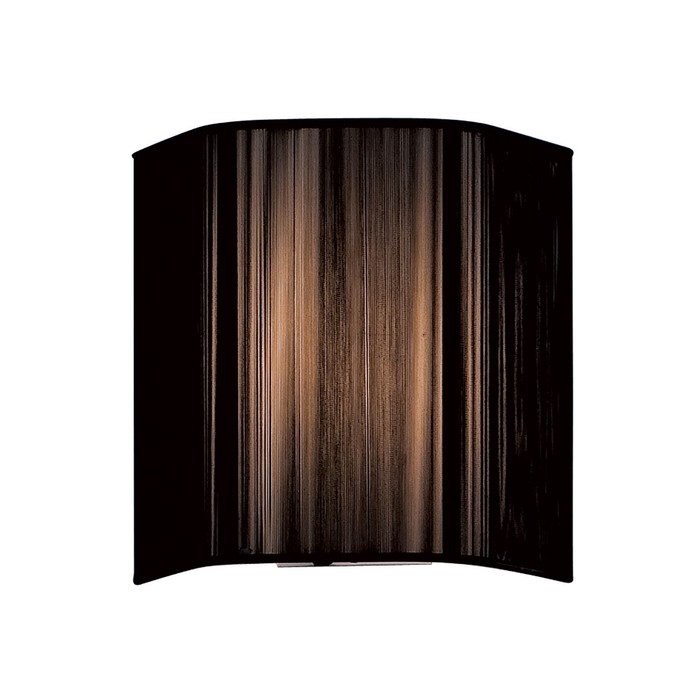 Бра "Крона" 1x60Вт E14 черный 27x12x25см