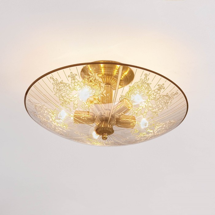 Люстра "Регент" 5x60Вт E27 бронза 52x52x23см