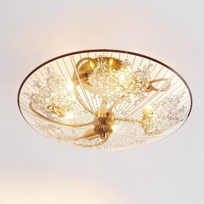 Люстра "Регент" 5x60Вт E14 бронза 56x56x25см