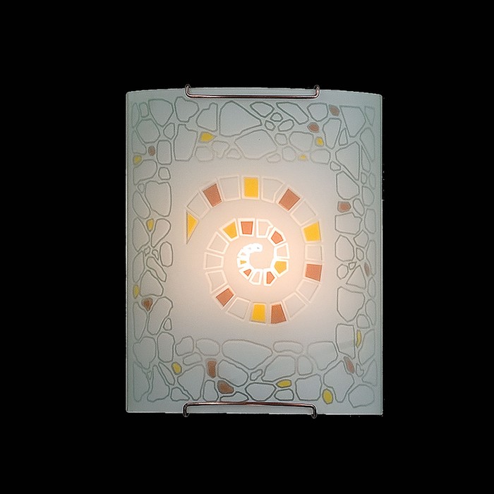 Светильник "Улитка" 1x100Вт E27 белый 22x10x26см