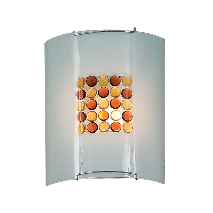 Светильник "Конфетти" 1x100Вт E27 кофе, желтый 22x10x26см