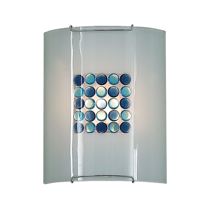 Светильник "Конфетти" 1x100Вт E27 синий, голубой 22x10x26см