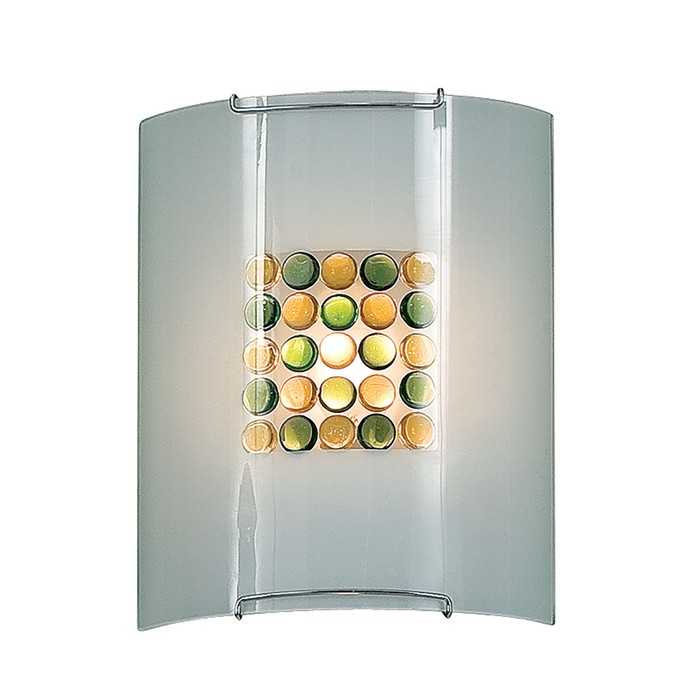 Светильник "Конфетти" 1x100Вт E27 желтый, зеленый 22x10x26см