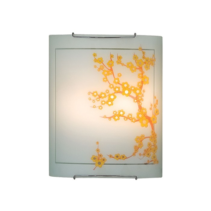 Светильник "Сакура" 2x100Вт E27 белый 26x12x32см