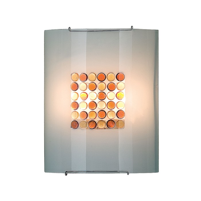 Светильник "Конфетти" 2x100Вт E27 кофе, желтый 26x12x32см