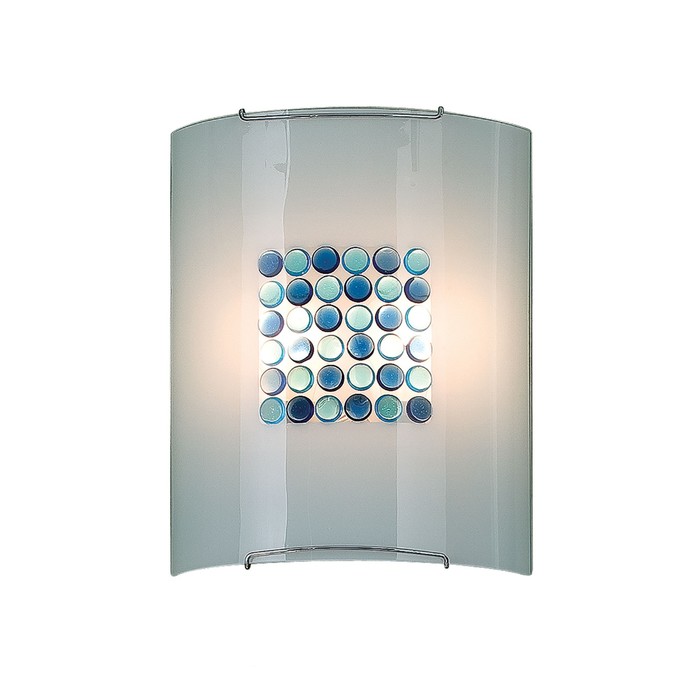 Светильник "Конфетти" 2x100Вт E27 синий, голубой 26x12x32см