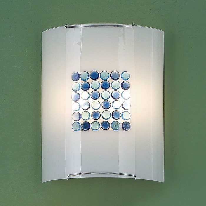 Светильник "Конфетти" 2x100Вт E27 синий, голубой 26x12x32см