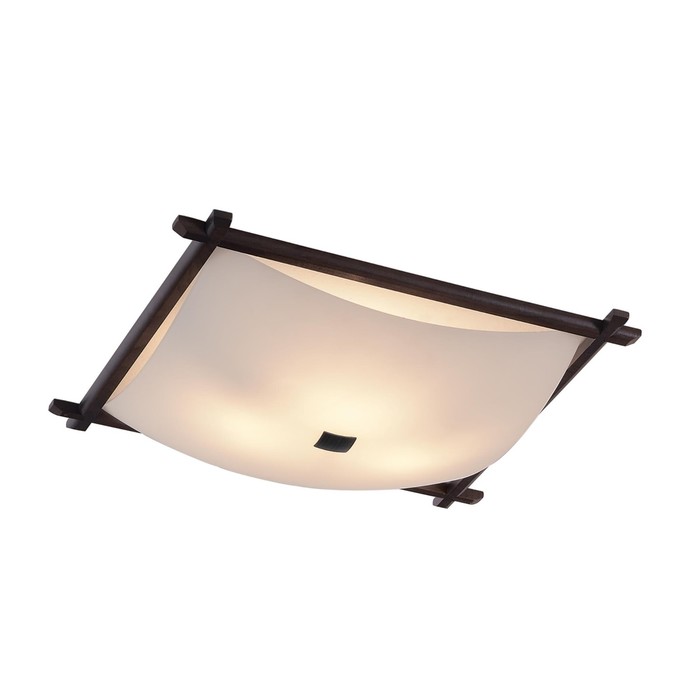 Светильник Cheesii 3x100Вт E27 белый, венге 47x47x12,5см