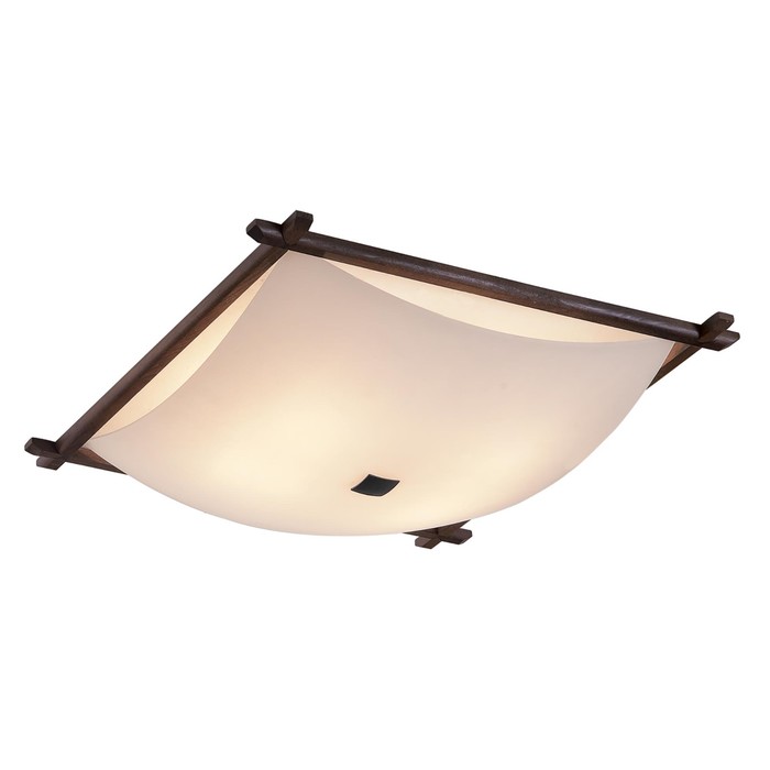 Светильник "Белый" 4x100Вт E27 венге 51x51x16см