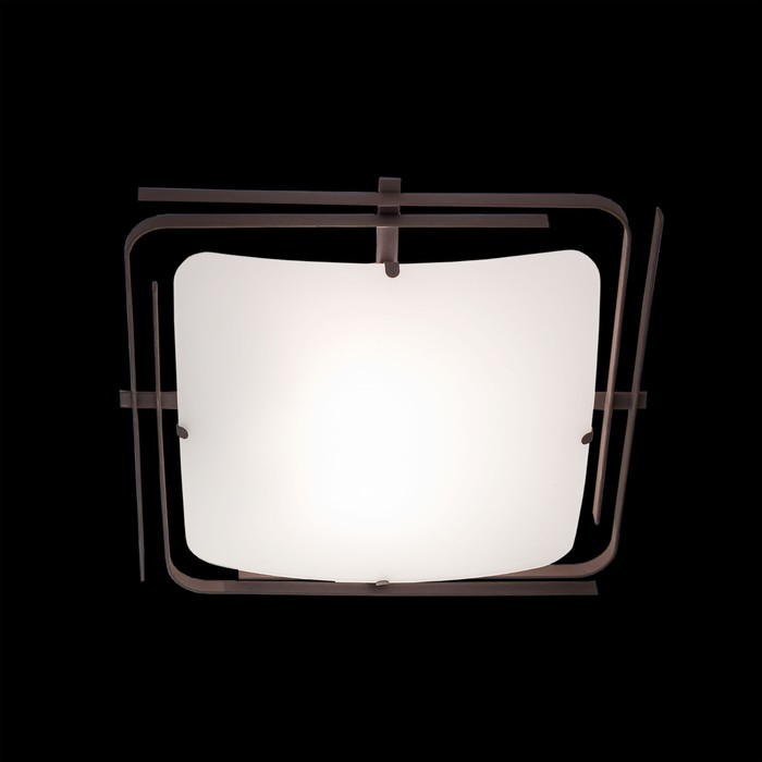 Светильник "Спутник" 2x100Вт E27 венге 41x41x13см