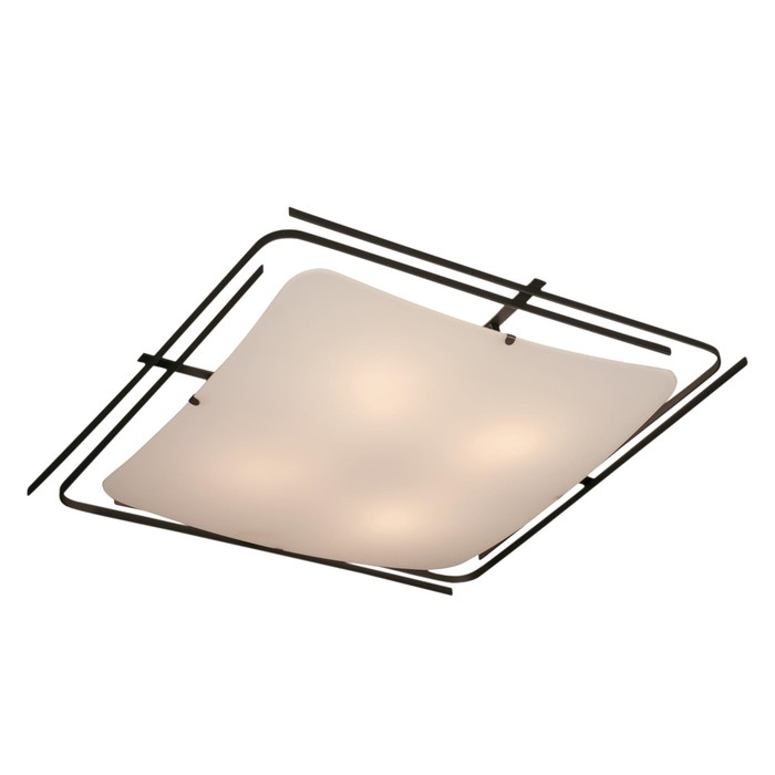 Светильник "Спутник" 4x100Вт E27 венге 58x58x17см