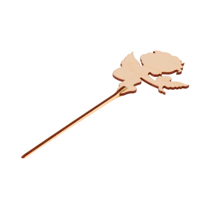 Топпер "Купидон" из фанеры, 8x7 см (ТПР-395)