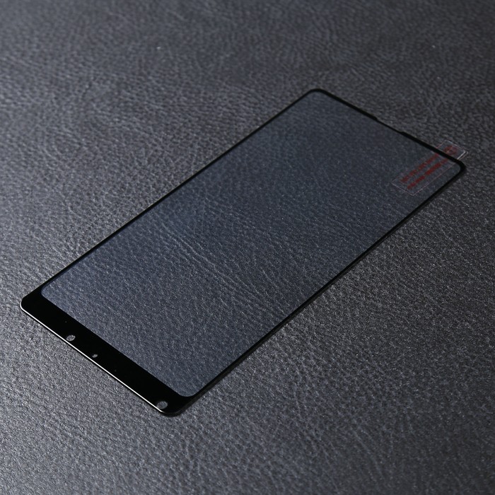 Стекло закаленное с цветной рамкой (fullscreen) для Xiaomi Mi Mix 2S DF xiColor-29 (black)