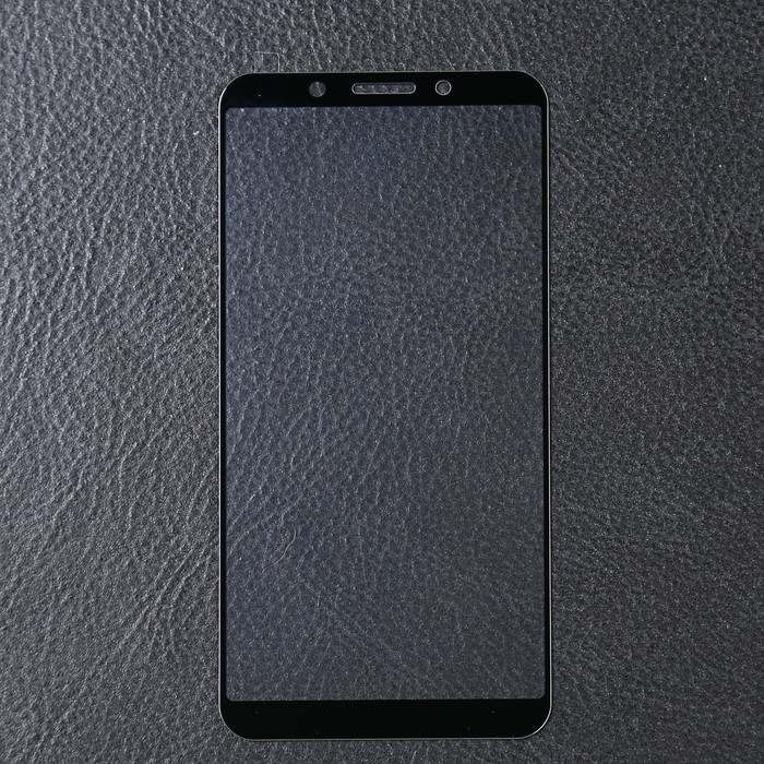 Стекло закаленное с цветной рамкой (fullscreen) для OPPO A83 DF oColor-02 (black)